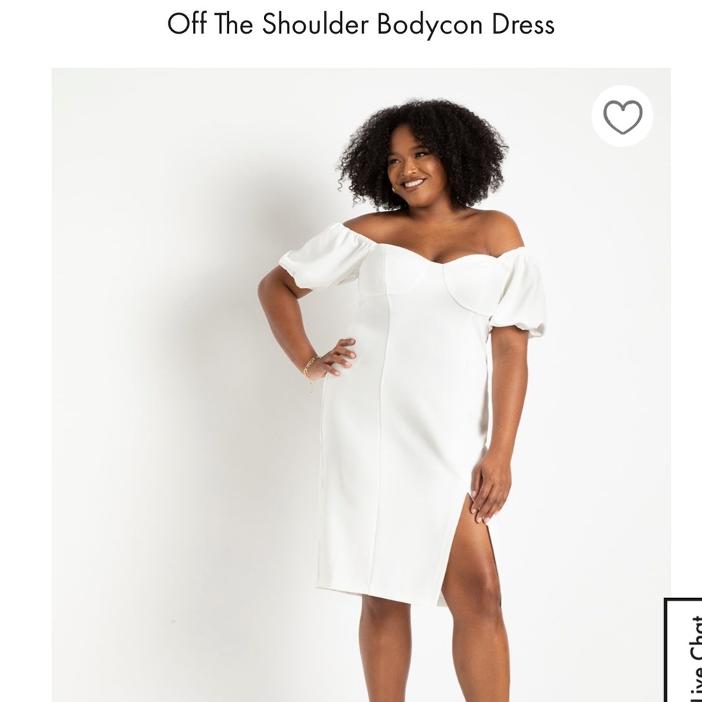BRAND NEW WITH TAGS ELOQUII WHITE DRESS